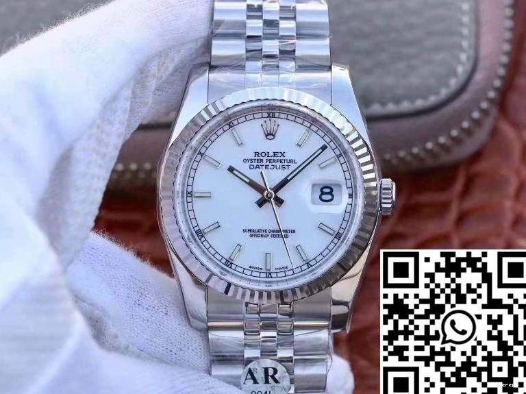 AR White 116234 Comfortable 36mm 632 Rolex Enamel Datejust Dial Factory 0714